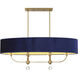 Van Noord 6 Light 48 inch Oxidized Aged Brass Island Chandelier Ceiling Light
